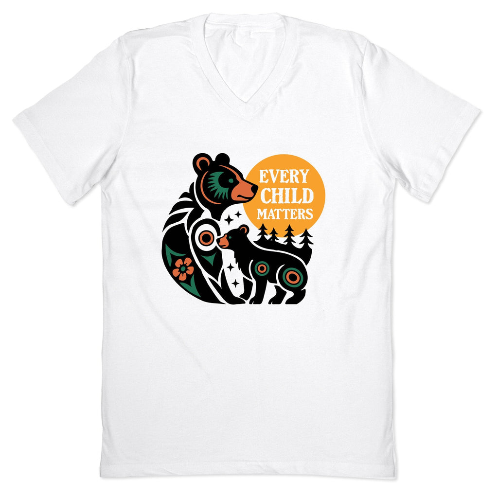 Every Child Matters Awareness V-Neck - Adult & Kids T-Shirts, Sweatshirts & Hoodies apparel design preview 1