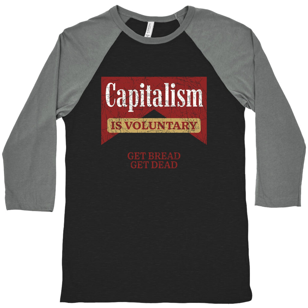 Capitalism is Voluntary Baseball - Adult & Kids T-Shirts, Sweatshirts & Hoodies apparel design preview 1
