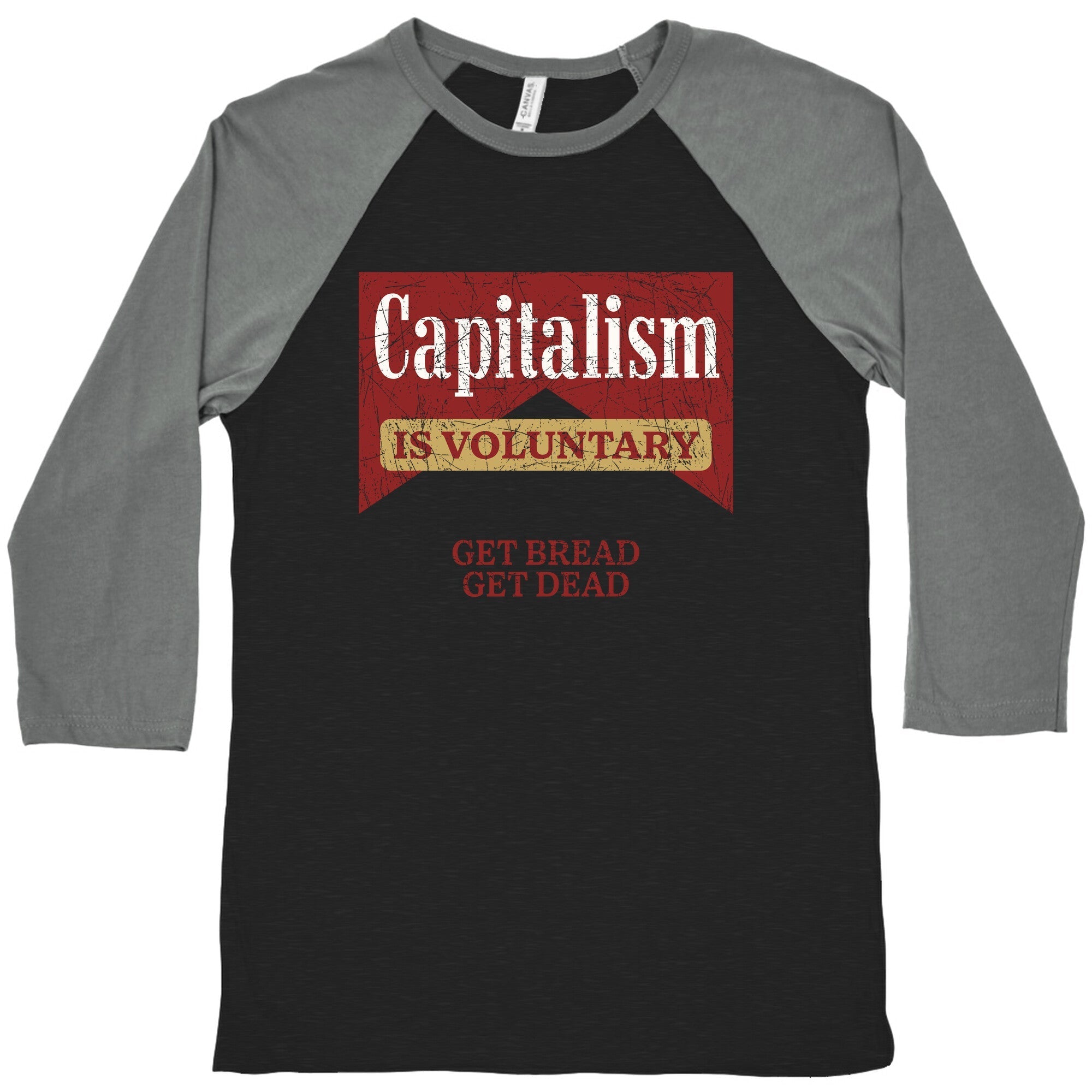 Capitalism is Voluntary Baseball - Adult & Kids T-Shirts, Sweatshirts & Hoodies apparel design preview 1