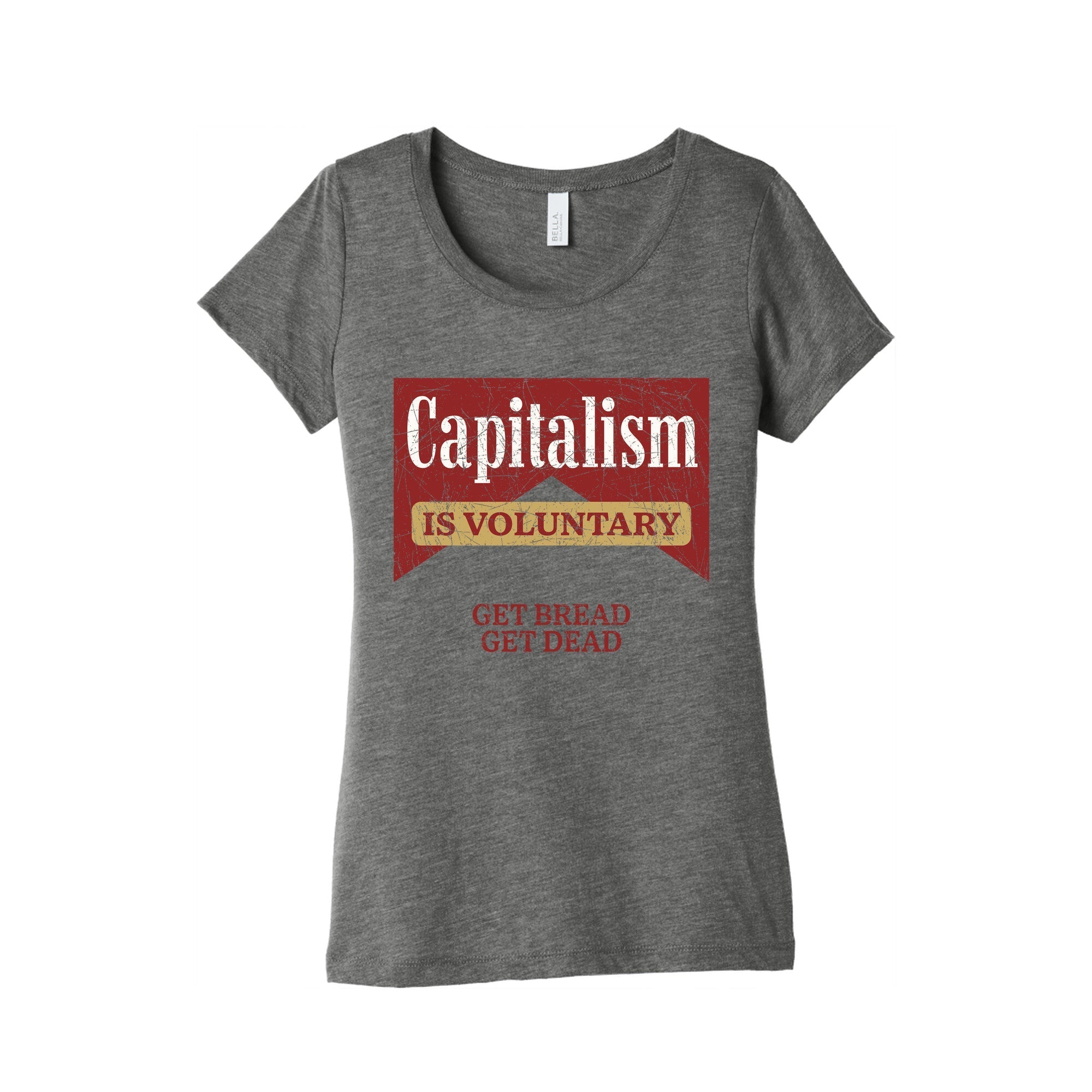 Capitalism is Voluntary Womens Triblend - Adult & Kids T-Shirts, Sweatshirts & Hoodies apparel design preview 1