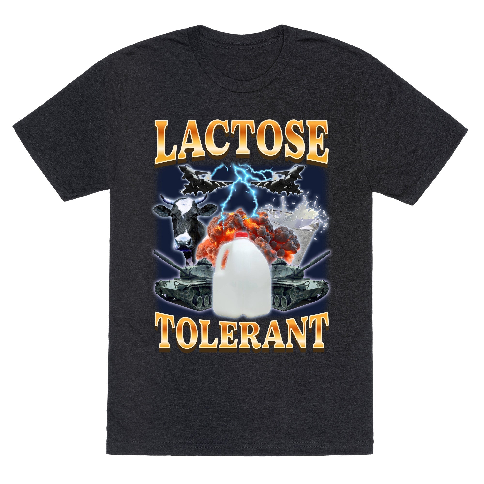 Lactose Tolerant Unisex Triblend - Adult & Kids T-Shirts, Sweatshirts & Hoodies apparel design preview 1