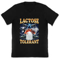 Lactose Tolerant V-Neck - Adult & Kids T-Shirts, Sweatshirts & Hoodies apparel design preview 1
