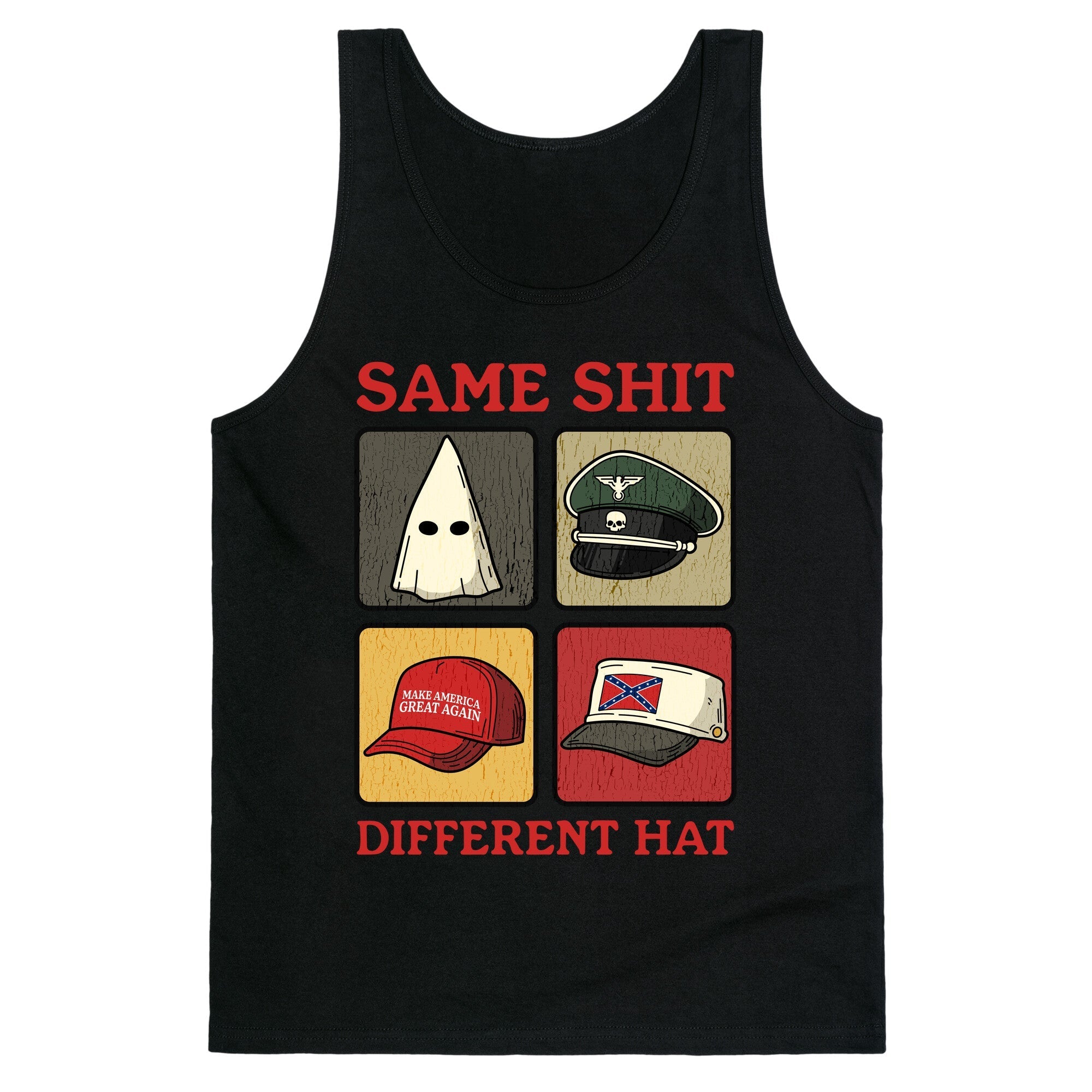Same Shit Different Hat Tank Top - Adult & Kids T-Shirts, Sweatshirts & Hoodies apparel design preview 1