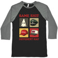 Same Shit Different Hat Baseball - Adult & Kids T-Shirts, Sweatshirts & Hoodies apparel design preview 1