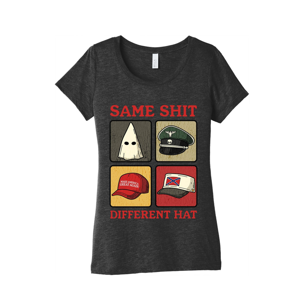 Same Shit Different Hat Womens Triblend - Adult & Kids T-Shirts, Sweatshirts & Hoodies apparel design preview 1