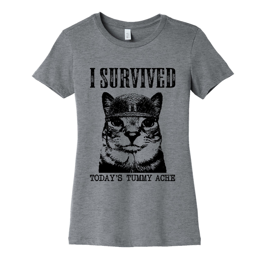 Tummy Ache Survivor Womens Cotton - Adult & Kids T-Shirts, Sweatshirts & Hoodies apparel design preview 1