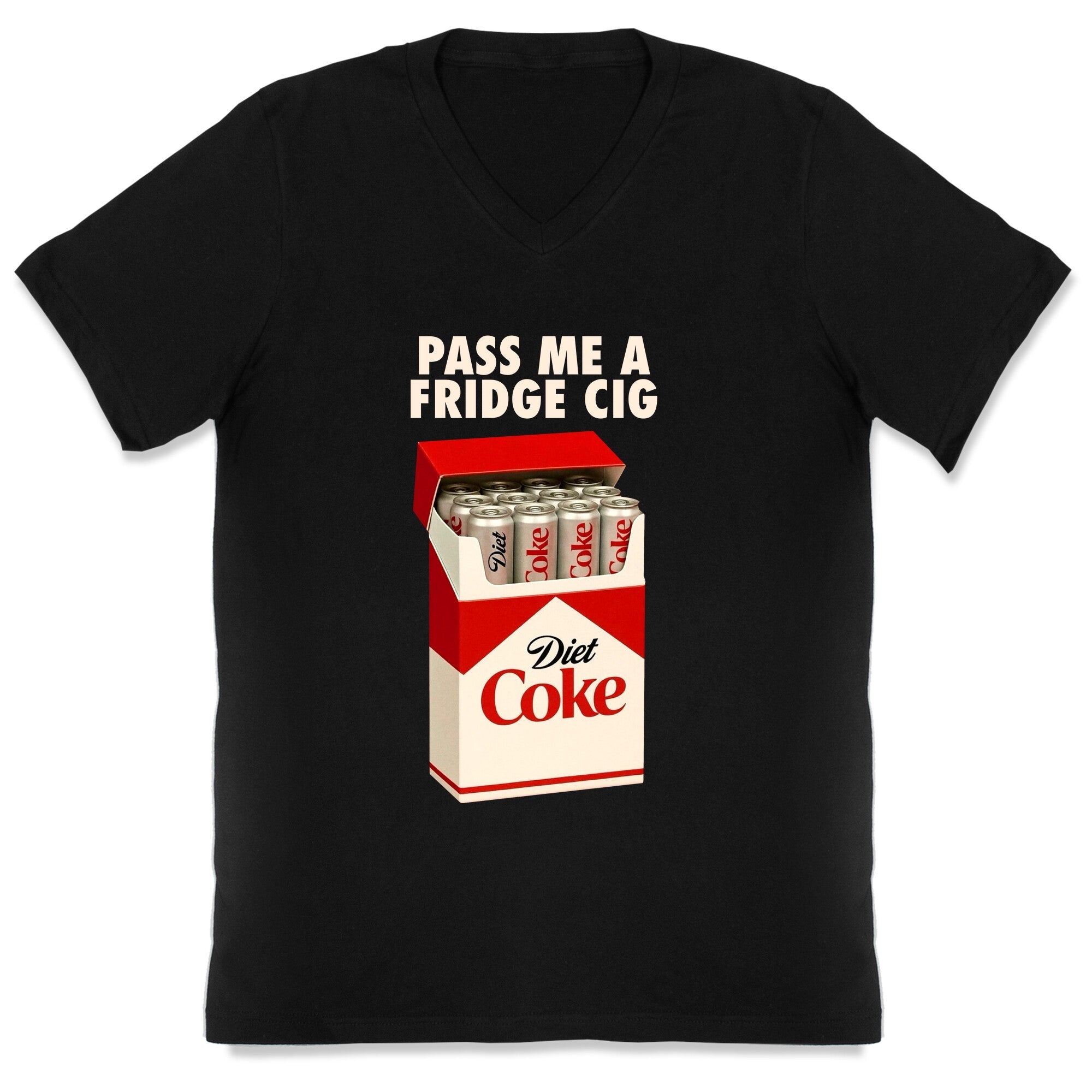 Pass me a fridge cig V-Neck - Adult & Kids T-Shirts, Sweatshirts & Hoodies apparel design preview 1