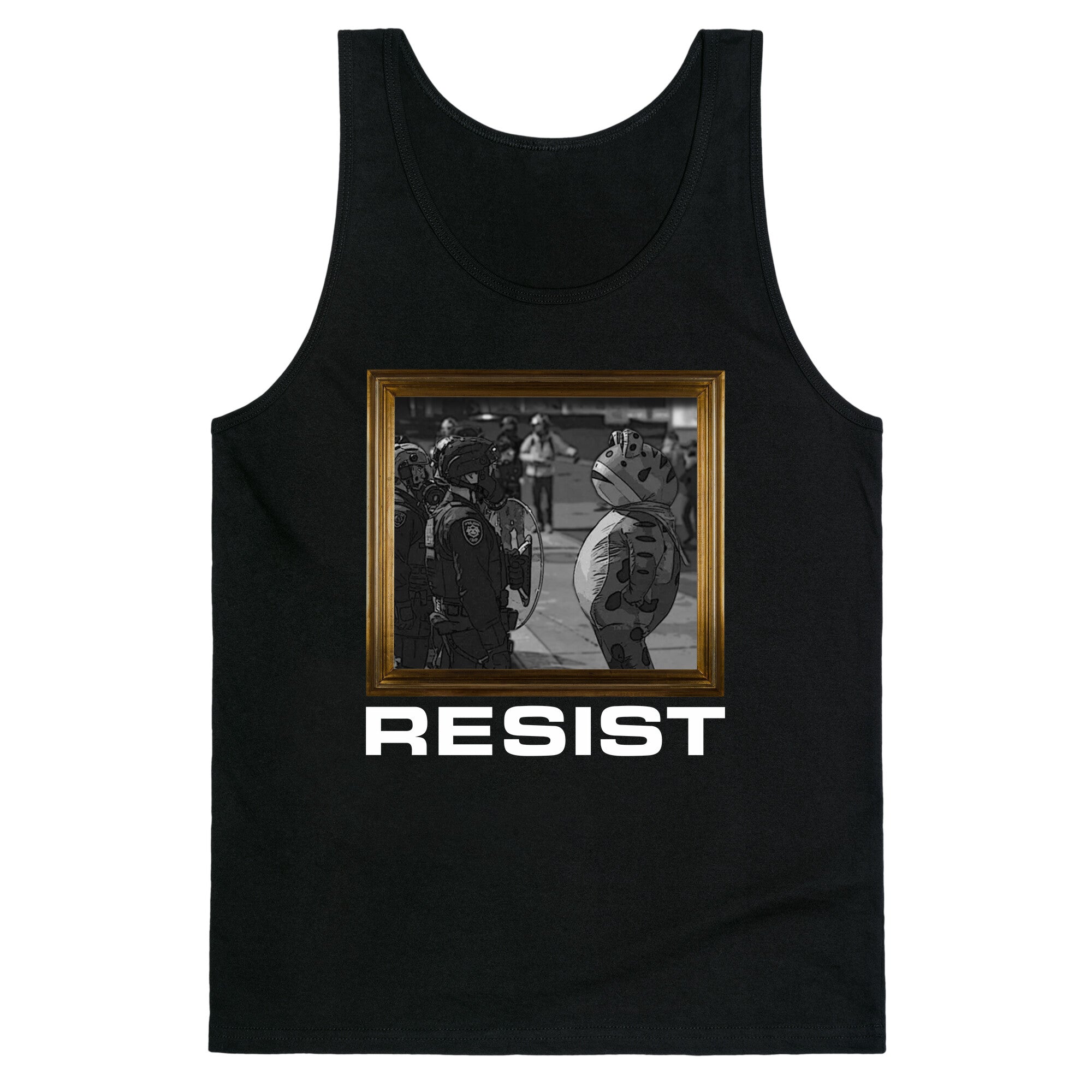 Portland Protest Frog Tank Top - Adult & Kids T-Shirts, Sweatshirts & Hoodies apparel design preview 1