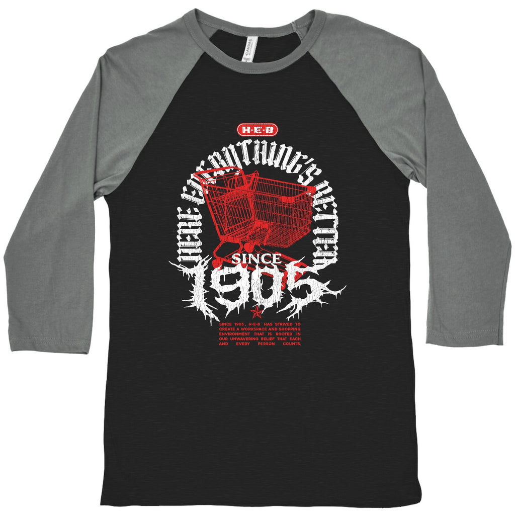 H-E-B Metal Baseball - Adult & Kids T-Shirts, Sweatshirts & Hoodies apparel design preview 1