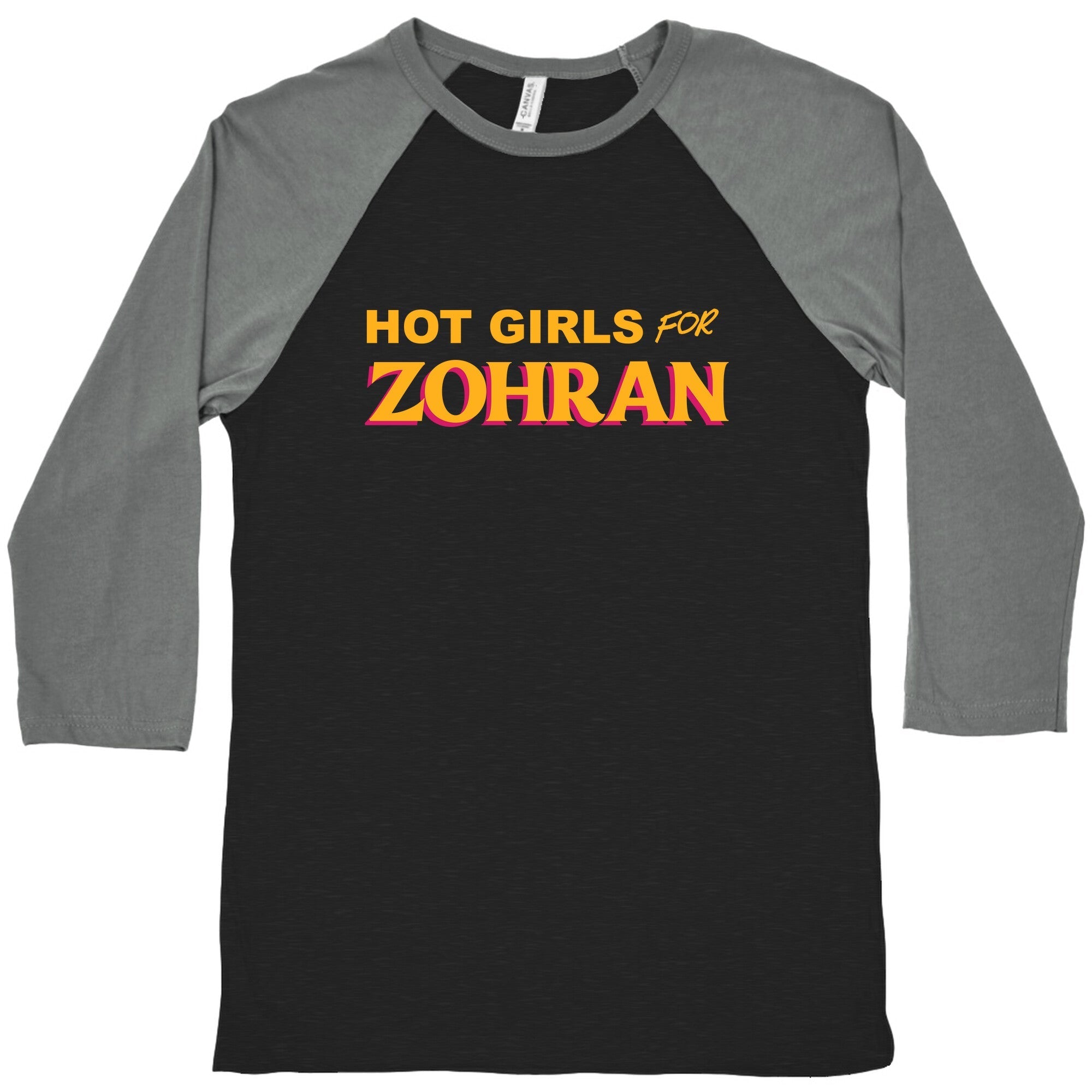 Hot Girls for Zohran Baseball - Adult & Kids T-Shirts, Sweatshirts & Hoodies apparel design preview 1