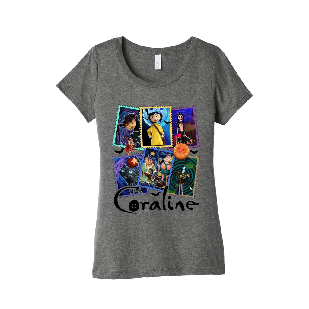 Coraline Womens Triblend - Adult & Kids T-Shirts, Sweatshirts & Hoodies apparel design preview 1