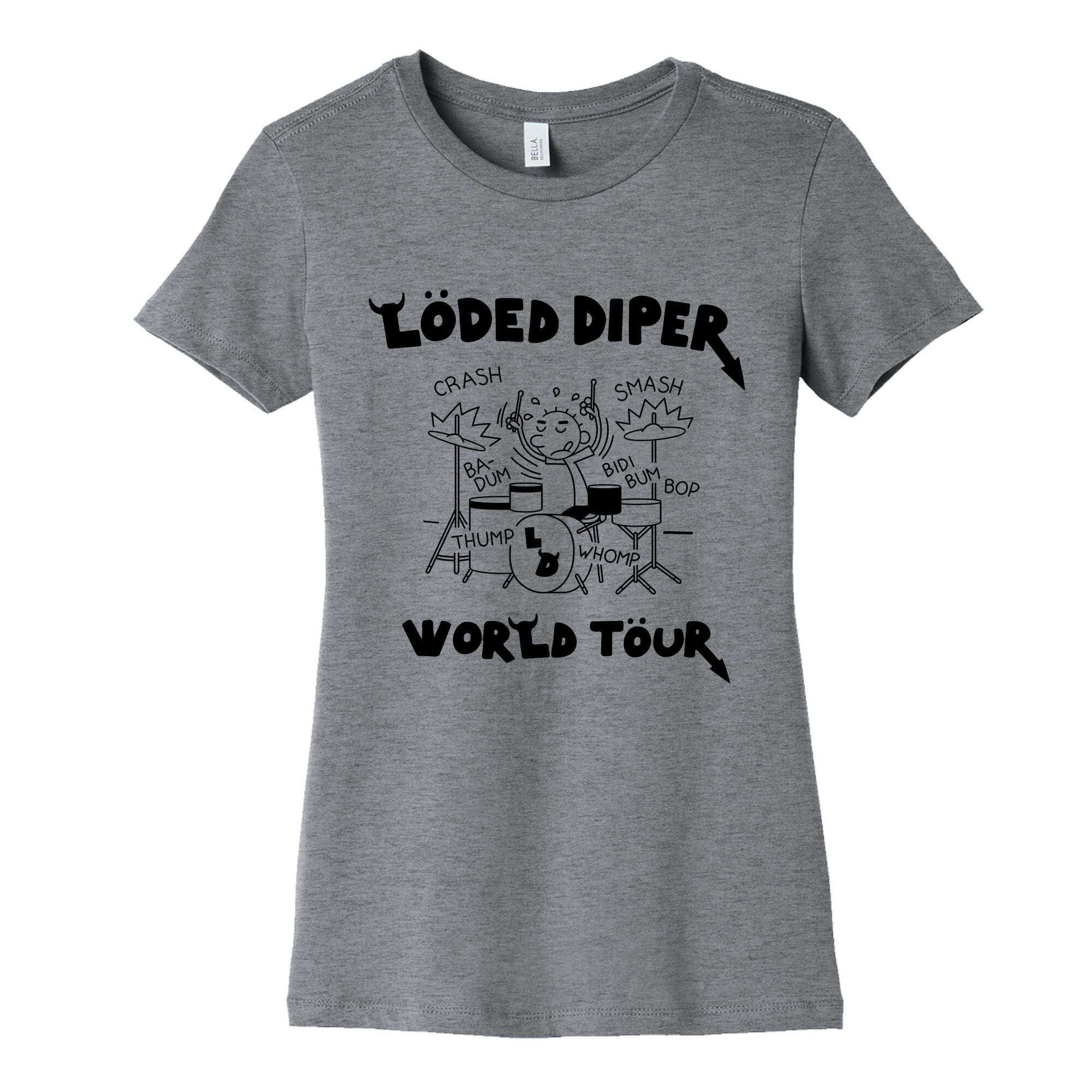 Loded Diper World Tour Womens Cotton - Adult & Kids T-Shirts, Sweatshirts & Hoodies apparel design preview 1