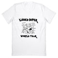 Loded Diper World Tour V-Neck - Adult & Kids T-Shirts, Sweatshirts & Hoodies apparel design preview 1