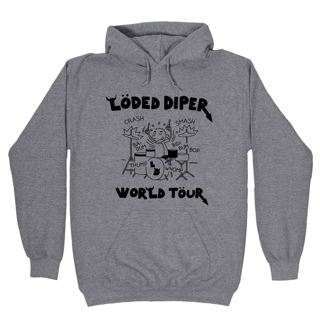Loded Diper World Tour - Adult & Kids T-Shirts, Sweatshirts & Hoodies apparel design preview 1