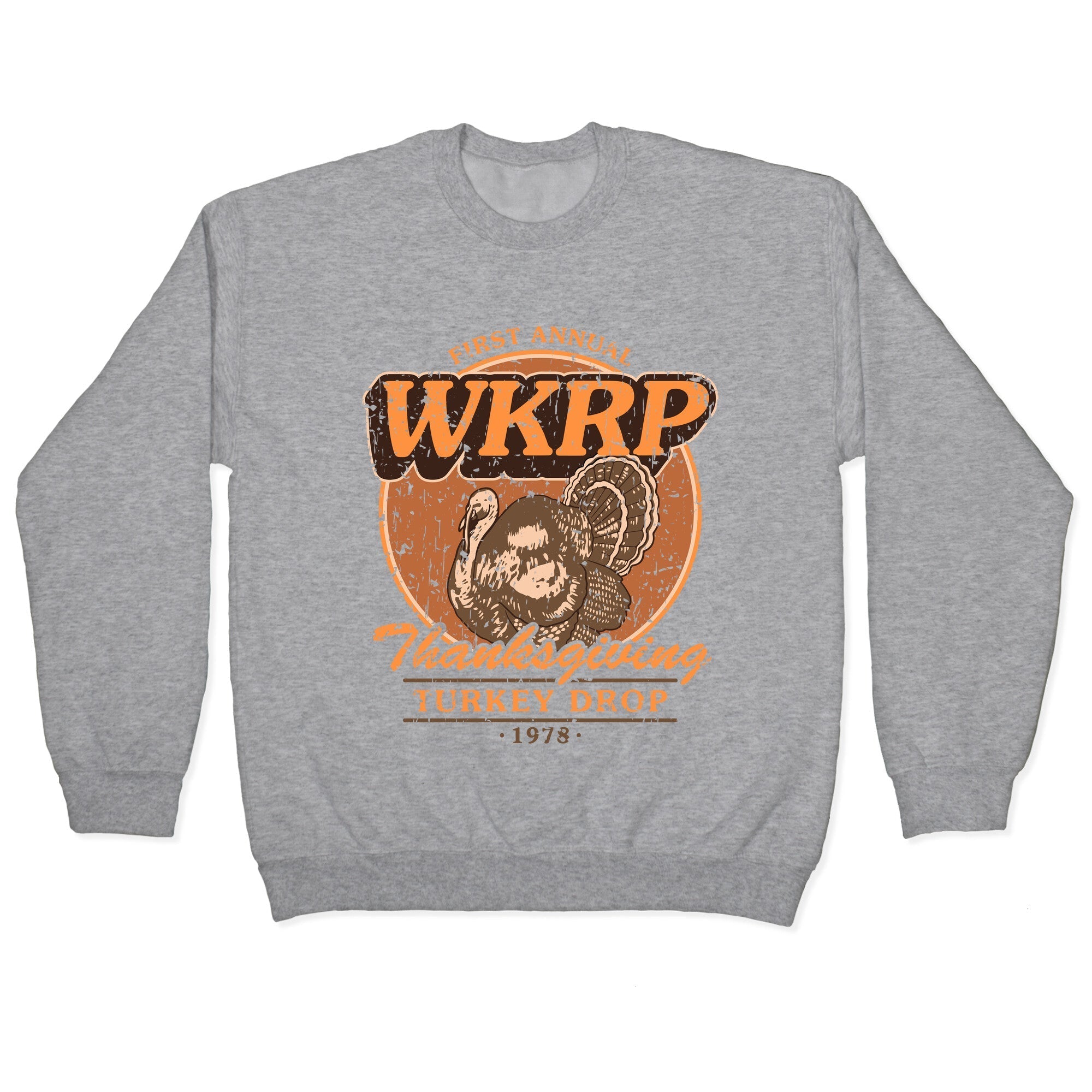 Turkey Drop Crewneck - Adult & Kids T-Shirts, Sweatshirts & Hoodies apparel design preview 1