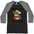 Hold on Partner, Im Overstimulated Baseball - Adult & Kids T-Shirts, Sweatshirts & Hoodies apparel design preview 1