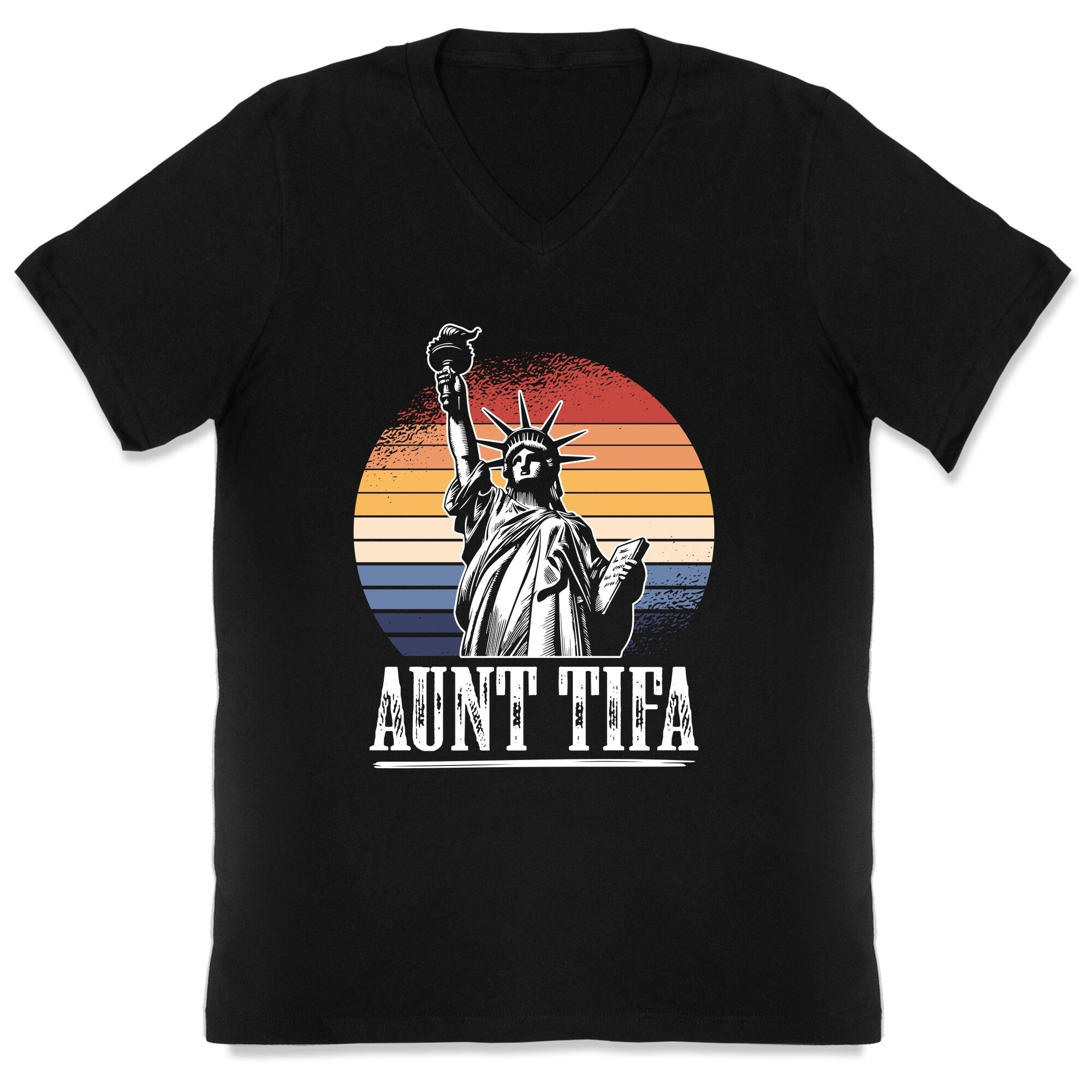 Aunt Tifa V-Neck - Adult & Kids T-Shirts, Sweatshirts & Hoodies apparel design preview 1