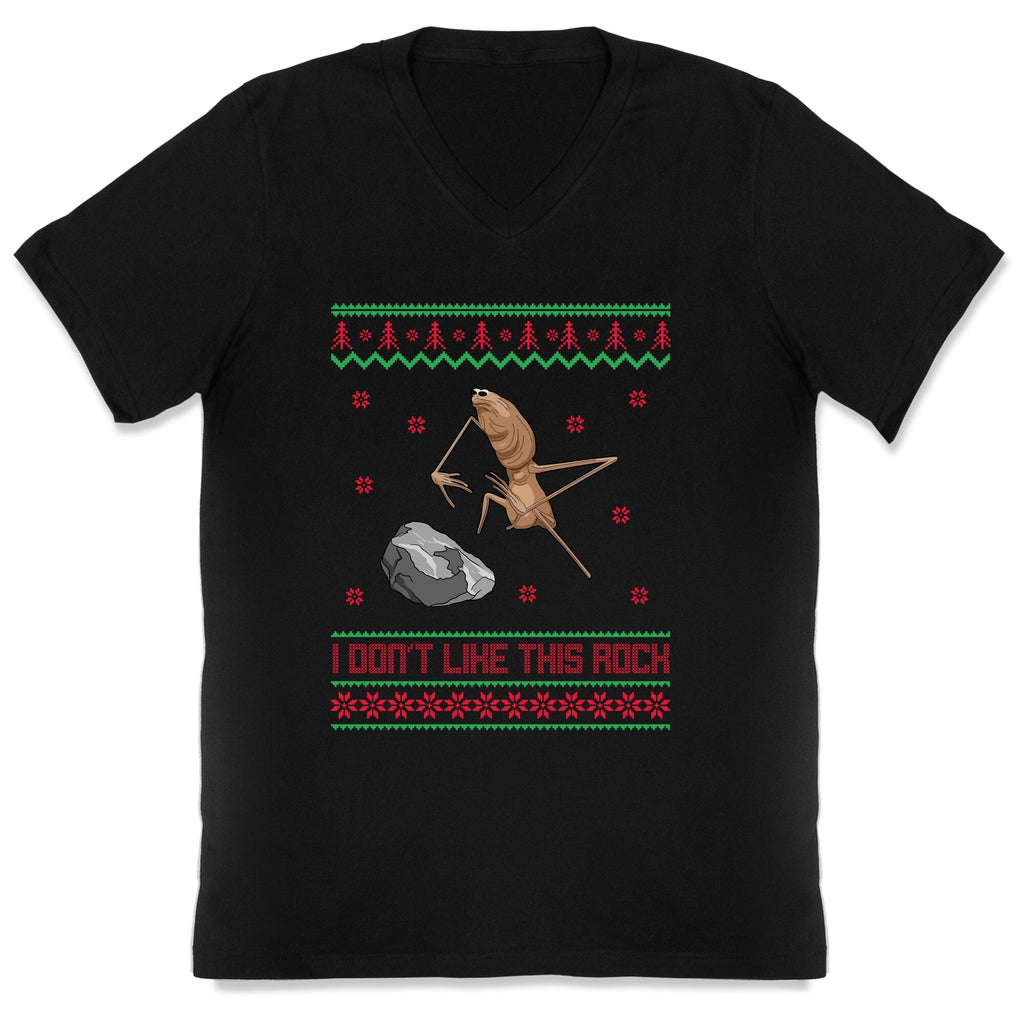Marcus I Dont Like This Rock V-Neck - Adult & Kids T-Shirts, Sweatshirts & Hoodies apparel design preview 1