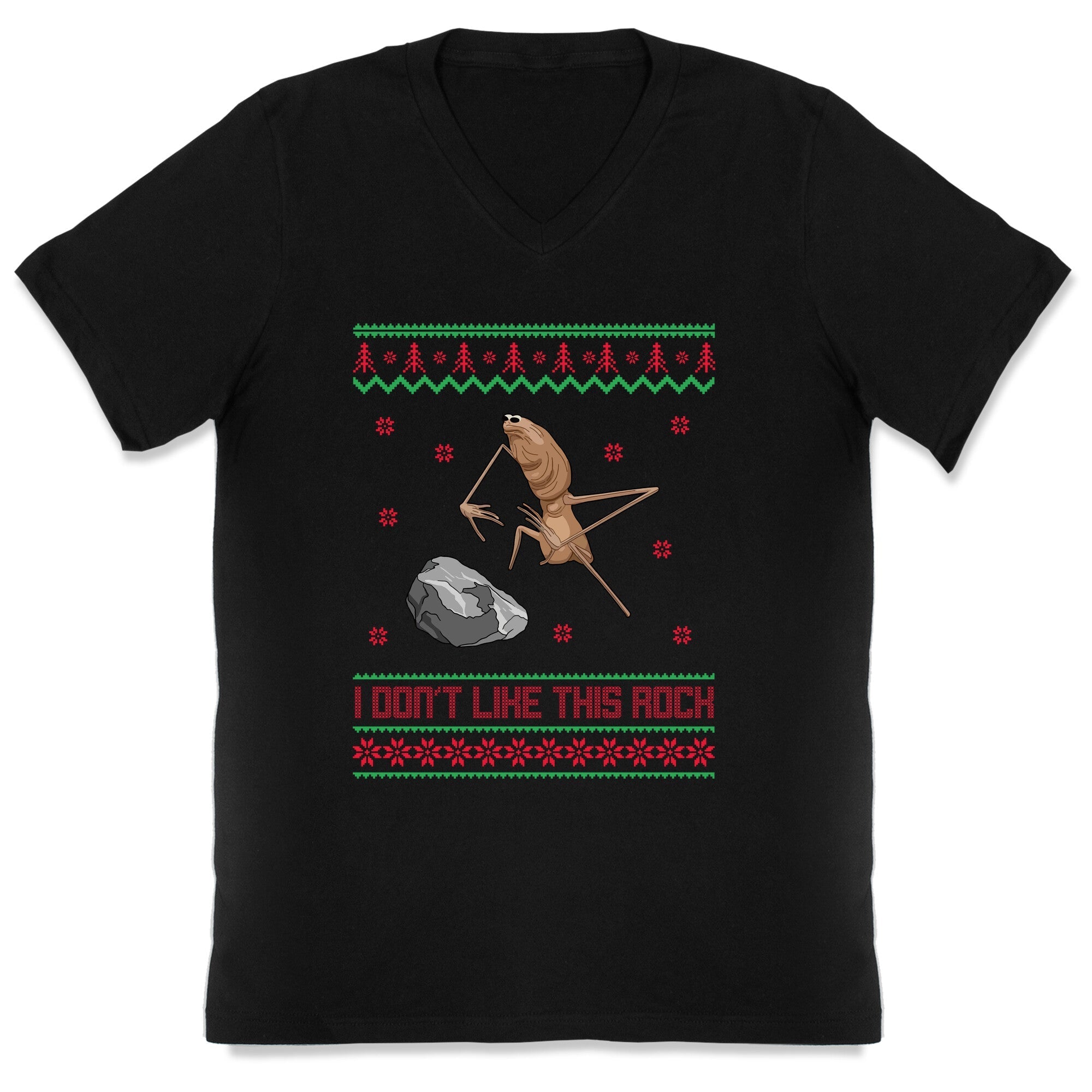 Marcus I Dont Like This Rock V-Neck - Adult & Kids T-Shirts, Sweatshirts & Hoodies apparel design preview 1