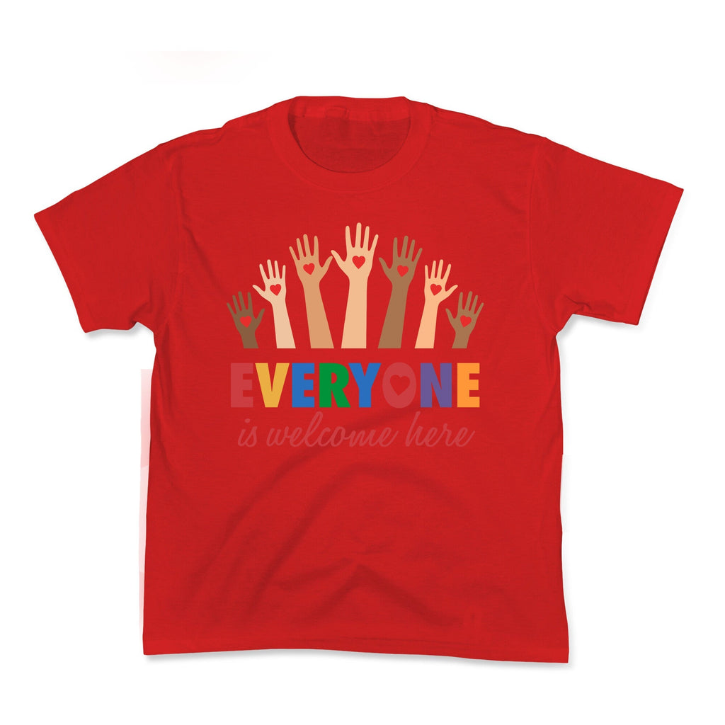 Everyone is Welcome - Adult & Kids T-Shirts, Sweatshirts & Hoodies apparel design preview 1