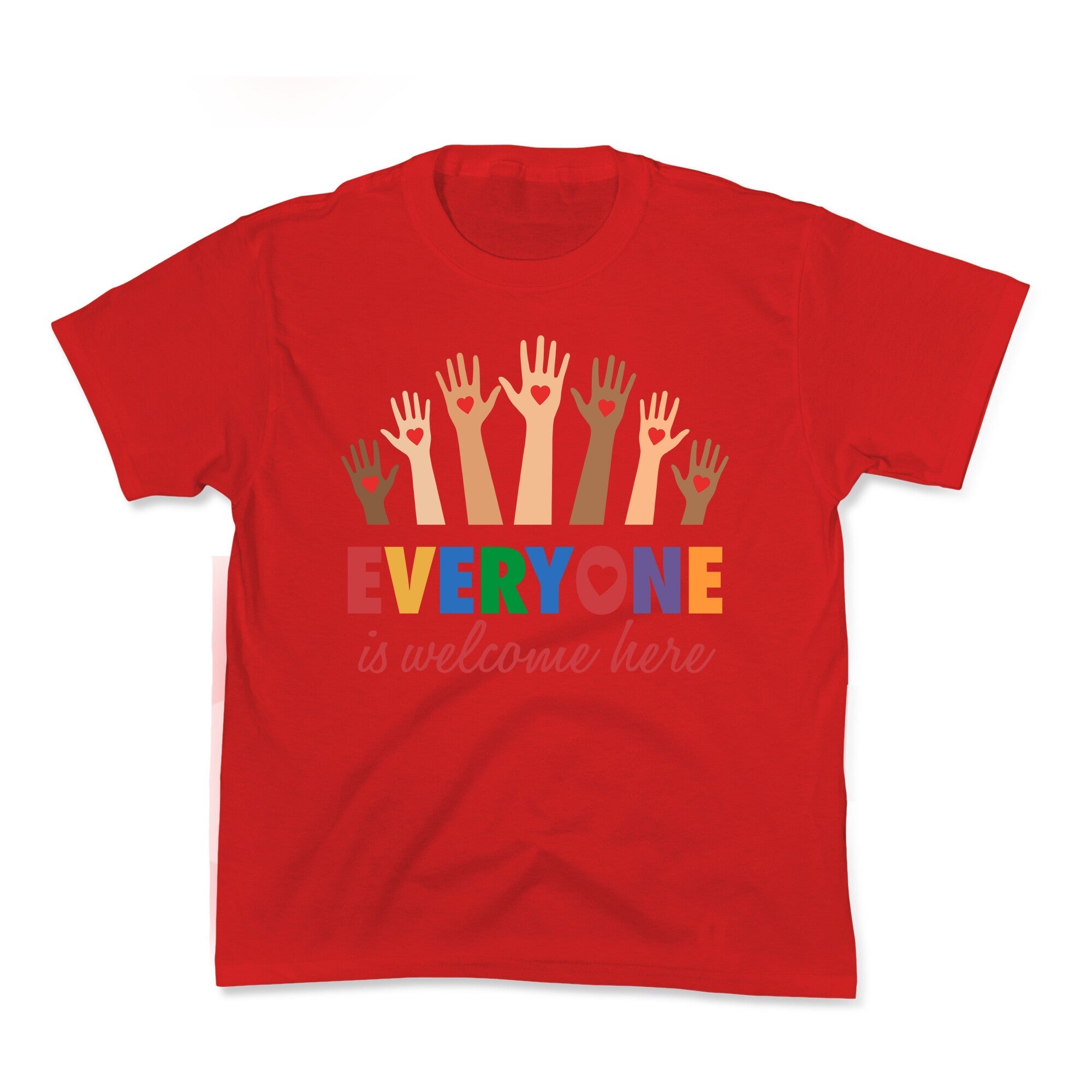 Everyone is Welcome - Adult & Kids T-Shirts, Sweatshirts & Hoodies apparel design preview 1