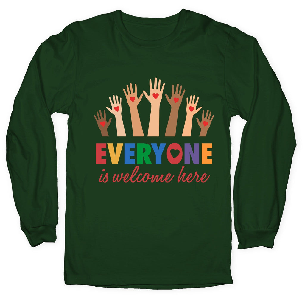 Everyone is Welcome - Adult & Kids T-Shirts, Sweatshirts & Hoodies apparel design preview 1