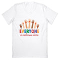Everyone is Welcome V-Neck - Adult & Kids T-Shirts, Sweatshirts & Hoodies apparel design preview 1