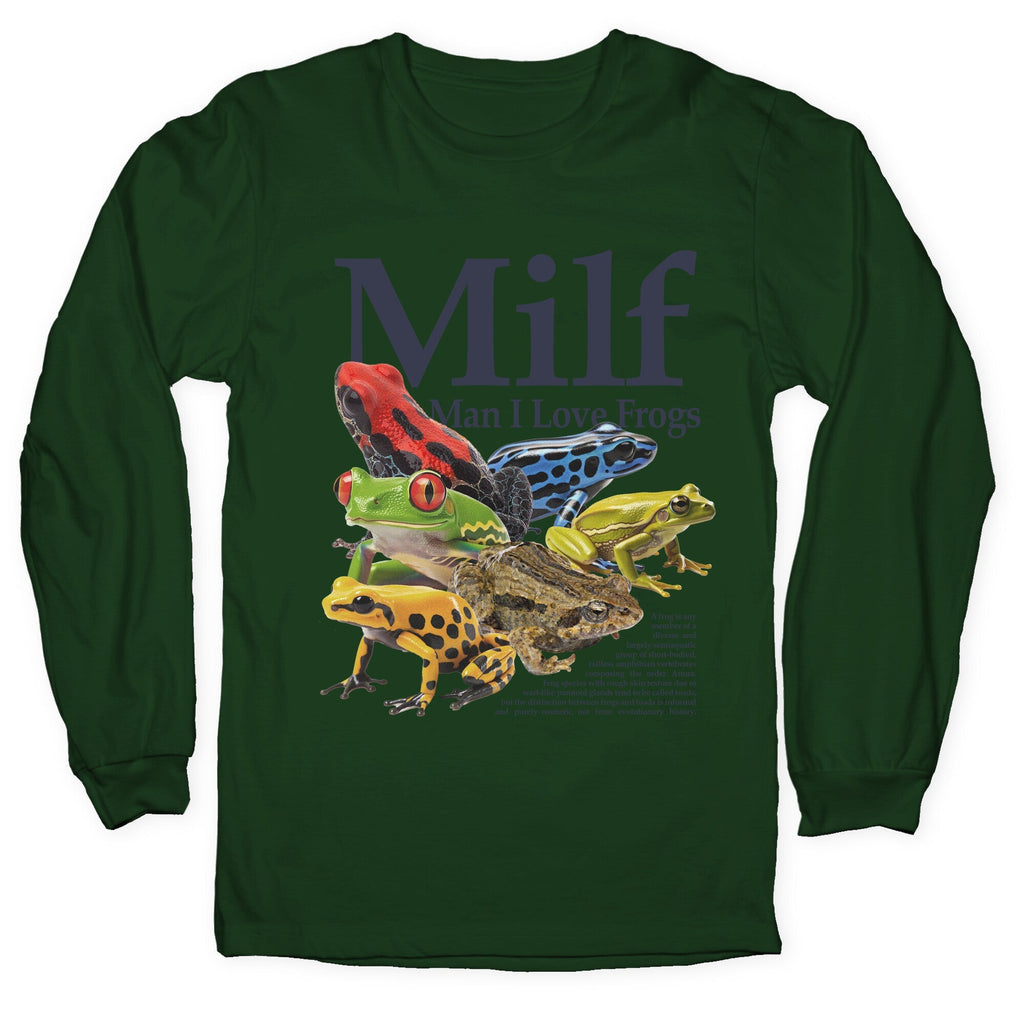 MILF Man I Love Frogs - Adult & Kids T-Shirts, Sweatshirts & Hoodies apparel design preview 1