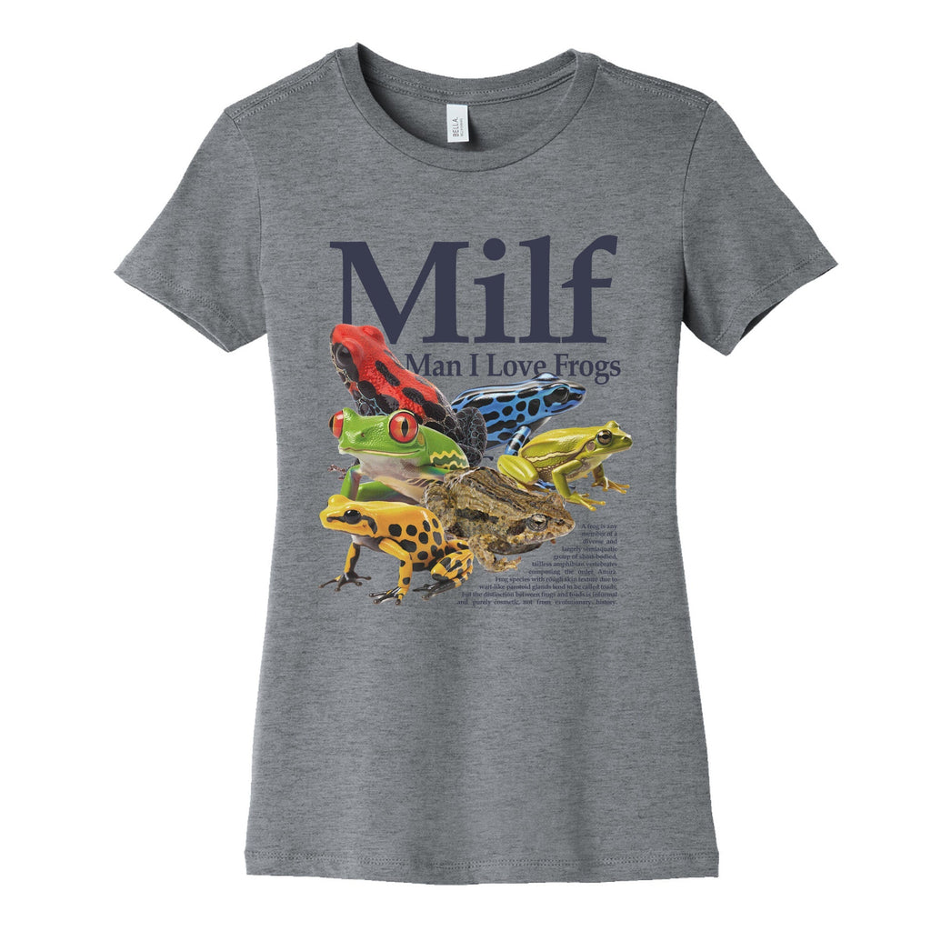 MILF Man I Love Frogs Womens Cotton - Adult & Kids T-Shirts, Sweatshirts & Hoodies apparel design preview 1