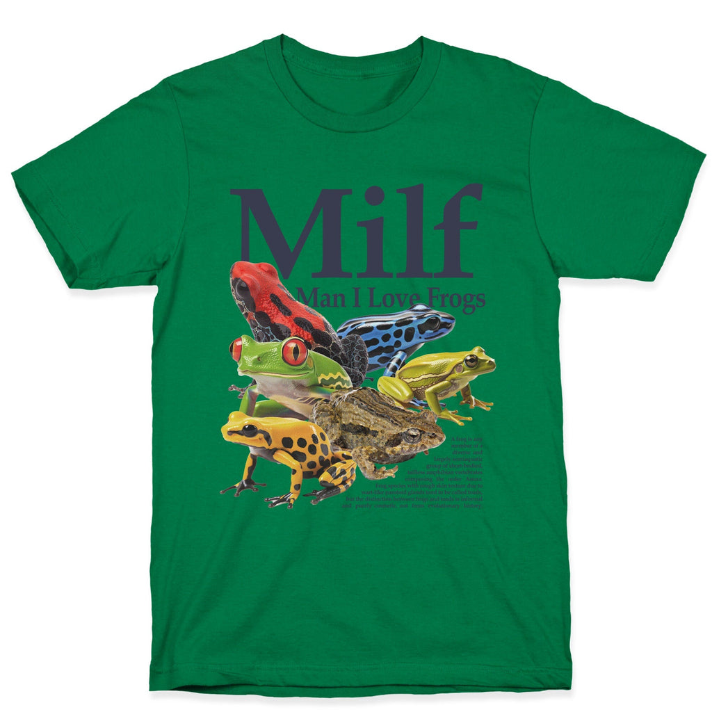 MILF Man I Love Frogs - Adult & Kids T-Shirts, Sweatshirts & Hoodies apparel design preview 1