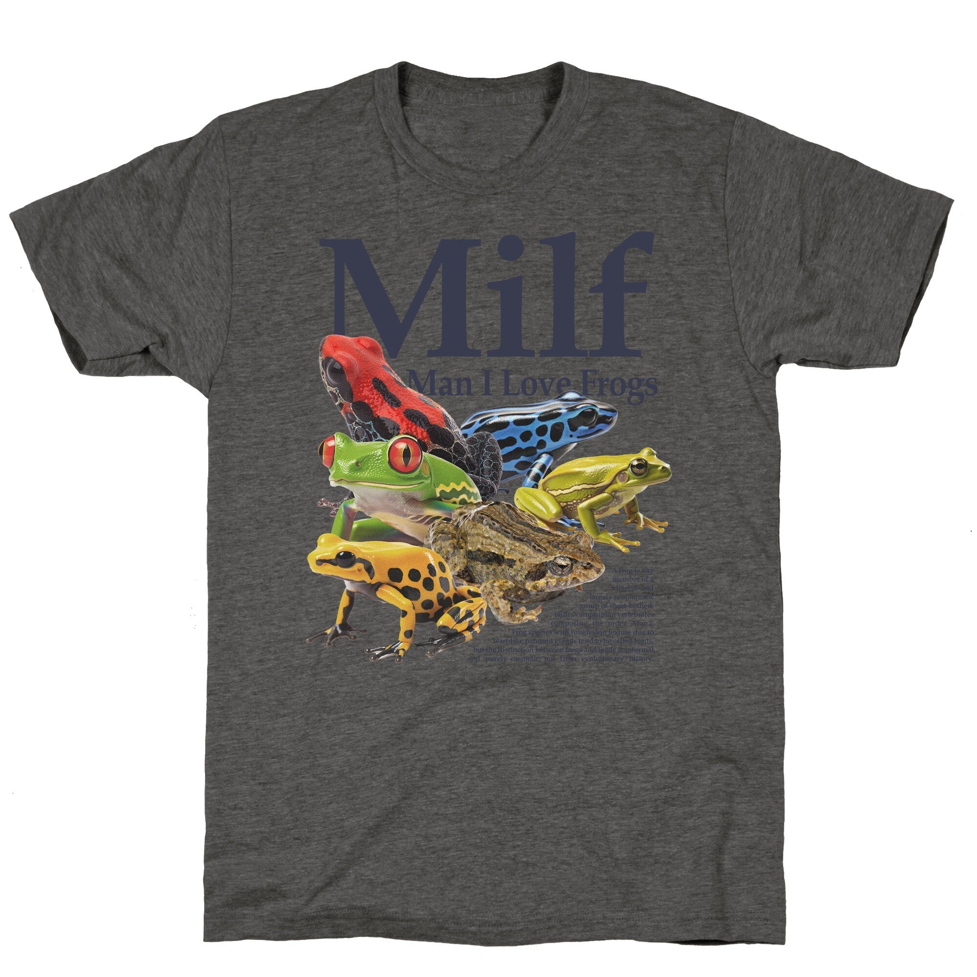 MILF Man I Love Frogs Unisex Triblend - Adult & Kids T-Shirts, Sweatshirts & Hoodies apparel design preview 1