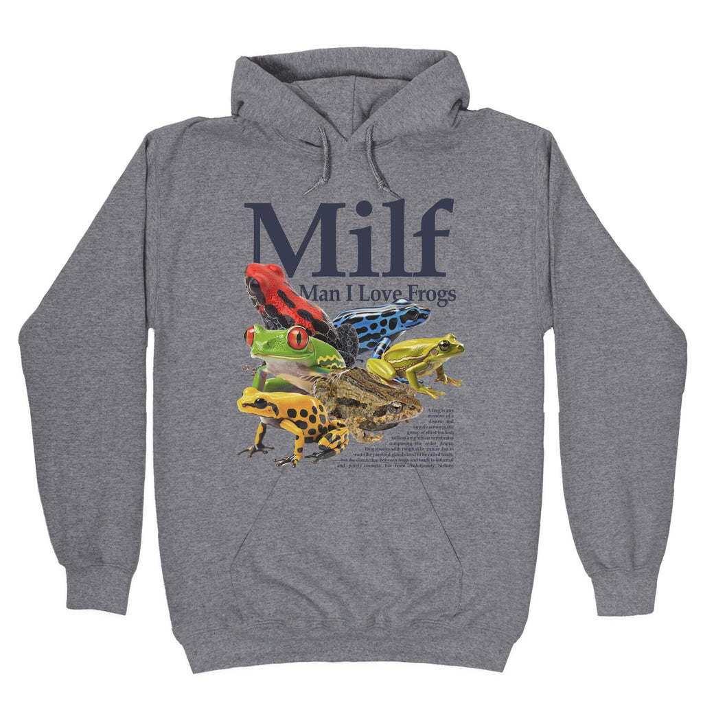 MILF Man I Love Frogs - Adult & Kids T-Shirts, Sweatshirts & Hoodies apparel design preview 1
