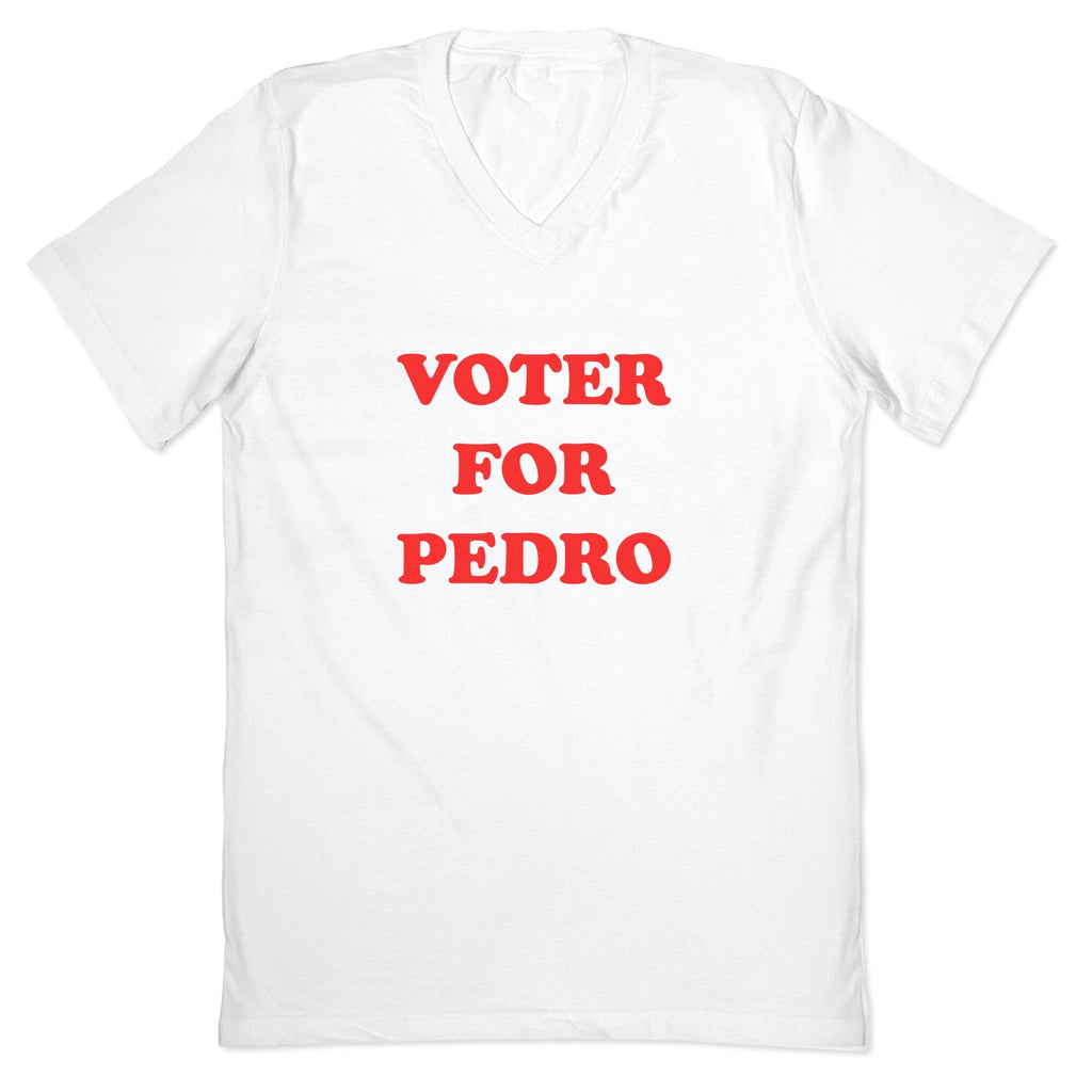Vote for Pedro V-Neck - Adult & Kids T-Shirts, Sweatshirts & Hoodies apparel design preview 1