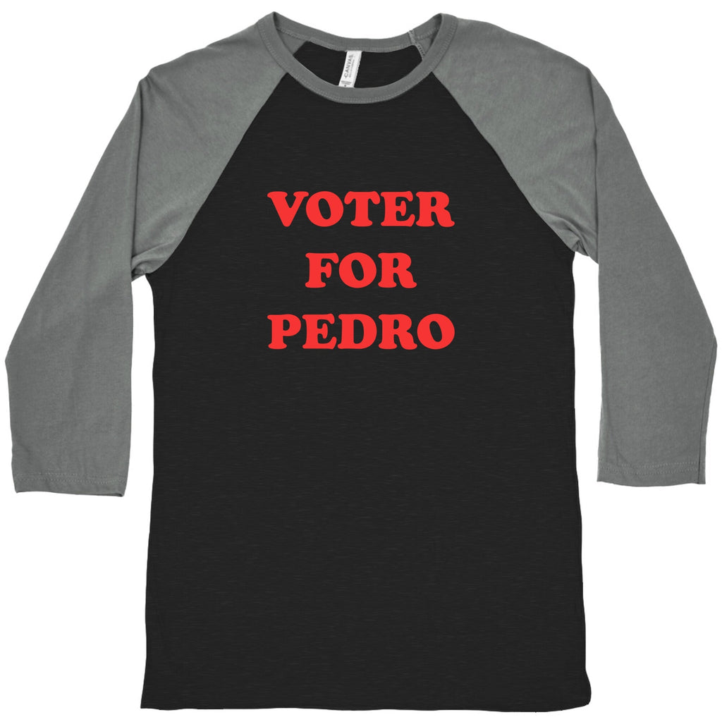 Vote for Pedro Baseball - Adult & Kids T-Shirts, Sweatshirts & Hoodies apparel design preview 1