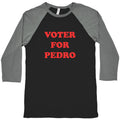 Vote for Pedro Baseball - Adult & Kids T-Shirts, Sweatshirts & Hoodies apparel design preview 1