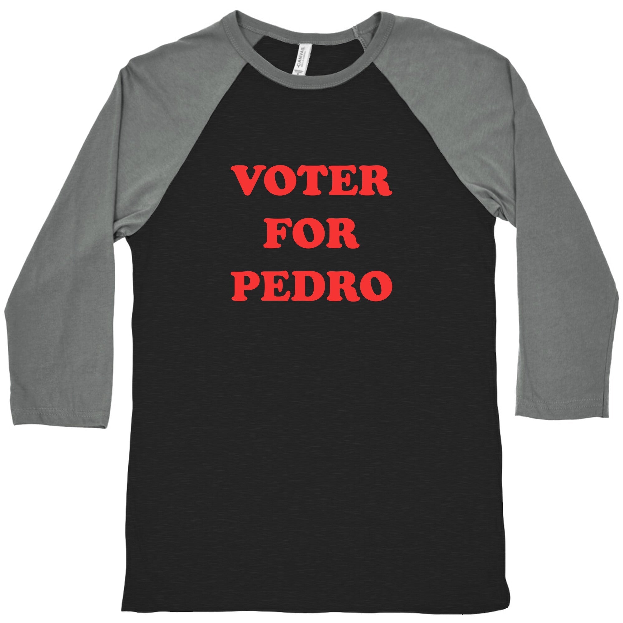 Vote for Pedro Baseball - Adult & Kids T-Shirts, Sweatshirts & Hoodies apparel design preview 1