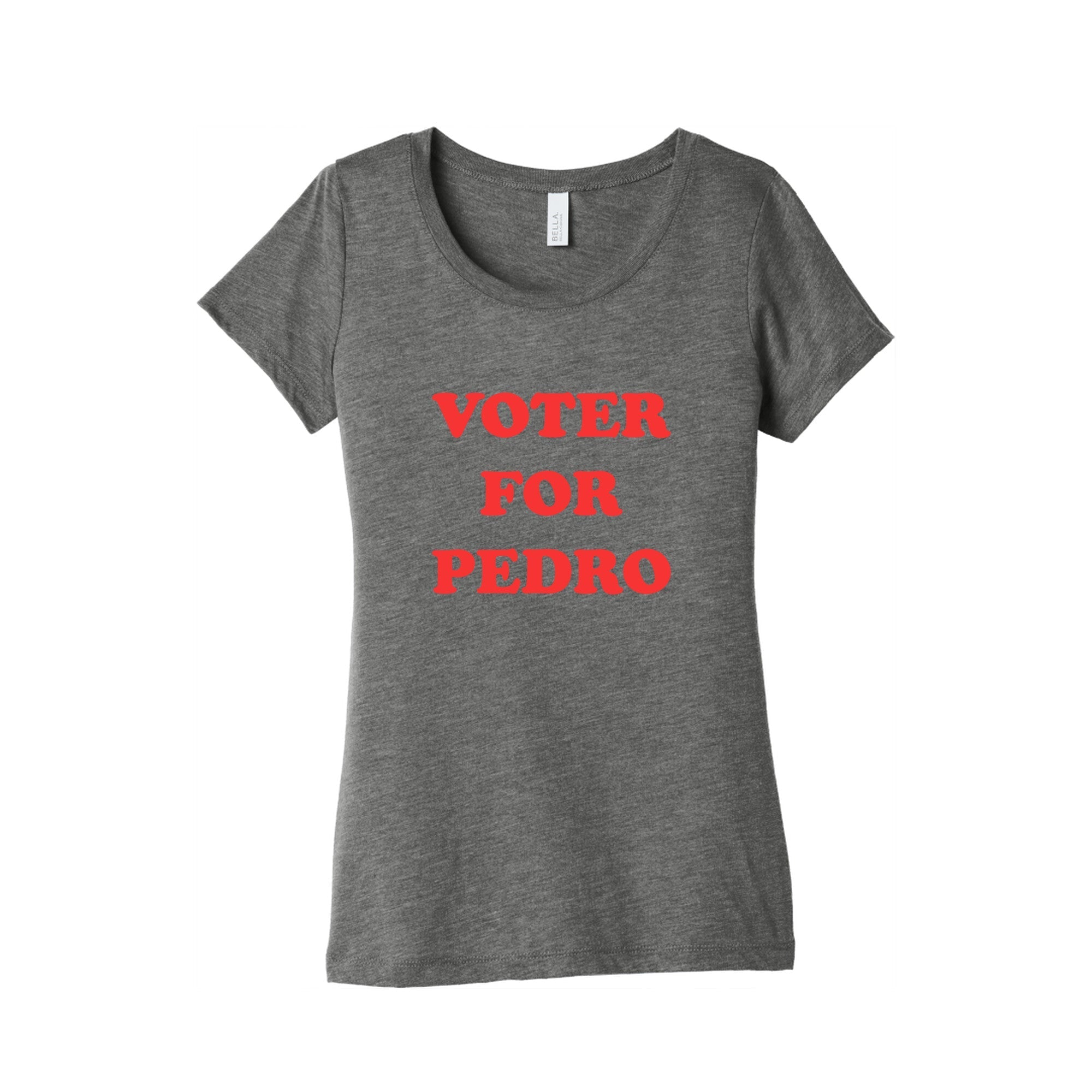 Vote for Pedro Womens Triblend - Adult & Kids T-Shirts, Sweatshirts & Hoodies apparel design preview 1
