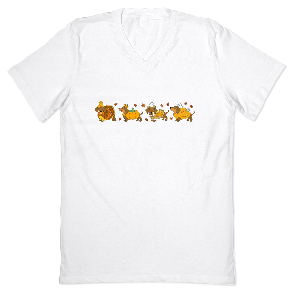 Turkey Dog V-Neck - Adult & Kids T-Shirts, Sweatshirts & Hoodies apparel design preview 1
