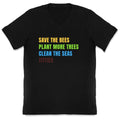 Save The Bees V-Neck - Adult & Kids T-Shirts, Sweatshirts & Hoodies apparel design preview 1