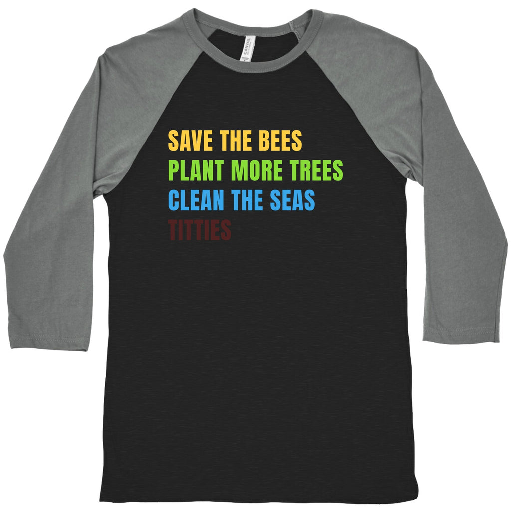 Save The Bees Baseball - Adult & Kids T-Shirts, Sweatshirts & Hoodies apparel design preview 1