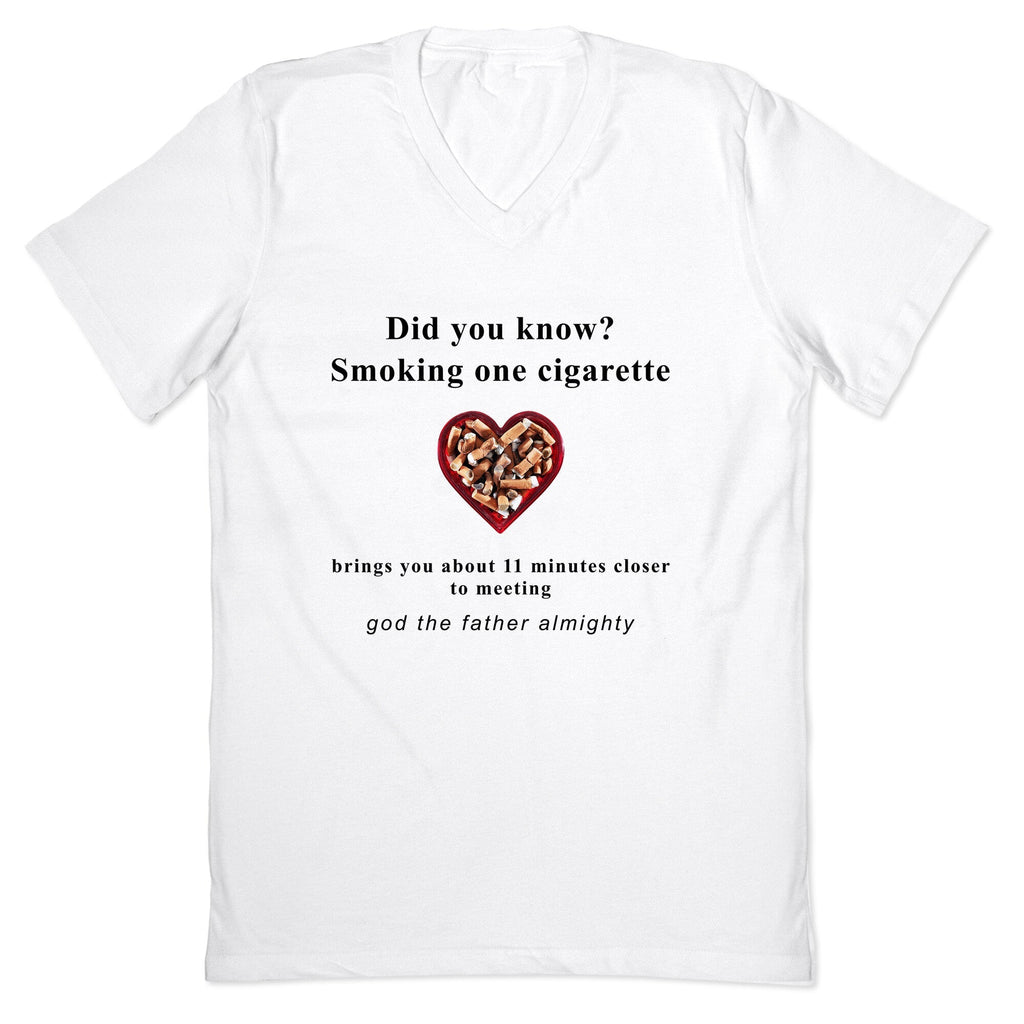Smoking Cigs V-Neck - Adult & Kids T-Shirts, Sweatshirts & Hoodies apparel design preview 1