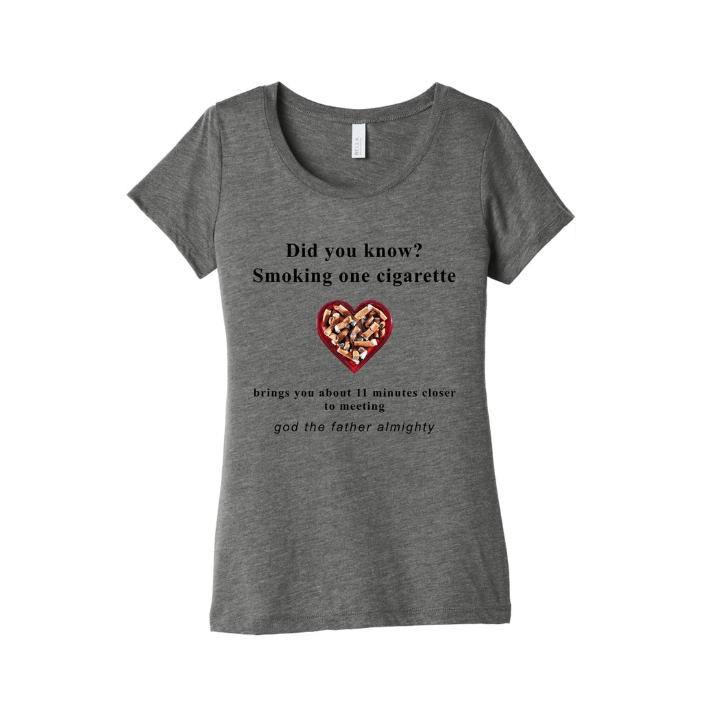 Smoking Cigs Womens Triblend - Adult & Kids T-Shirts, Sweatshirts & Hoodies apparel design preview 1