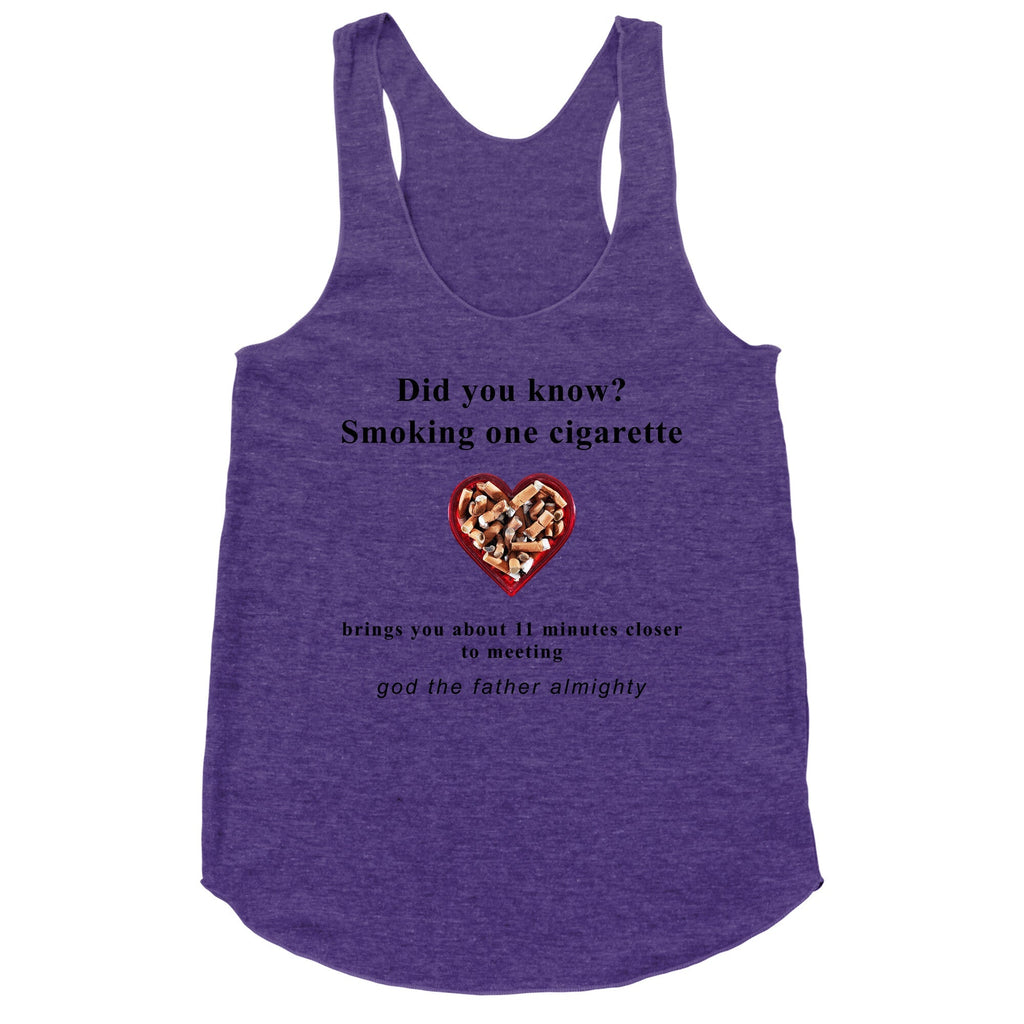 Smoking Cigs Racerback Tank - Adult & Kids T-Shirts, Sweatshirts & Hoodies apparel design preview 1