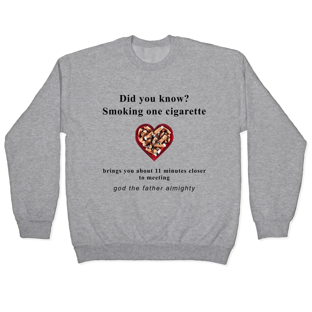 Smoking Cigs Crewneck - Adult & Kids T-Shirts, Sweatshirts & Hoodies apparel design preview 1