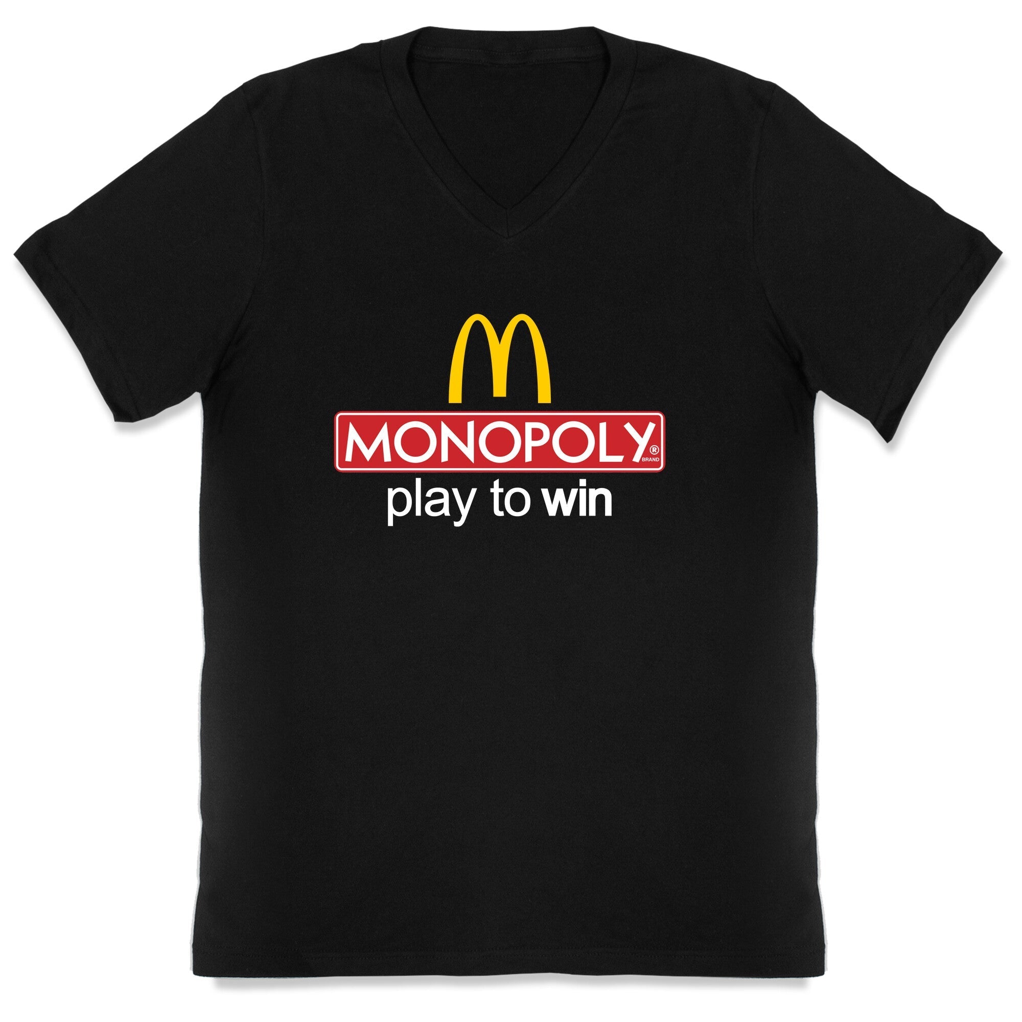McDonalds Monopoly V-Neck - Adult & Kids T-Shirts, Sweatshirts & Hoodies apparel design preview 1