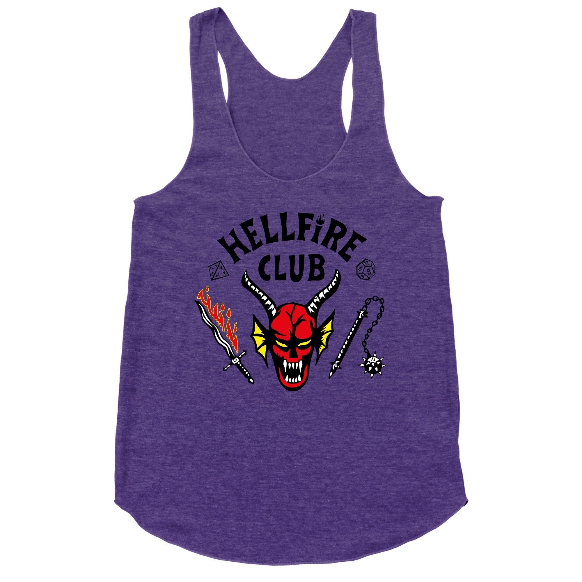 Hellfire Club Racerback Tank - Adult & Kids T-Shirts, Sweatshirts & Hoodies apparel design preview 1
