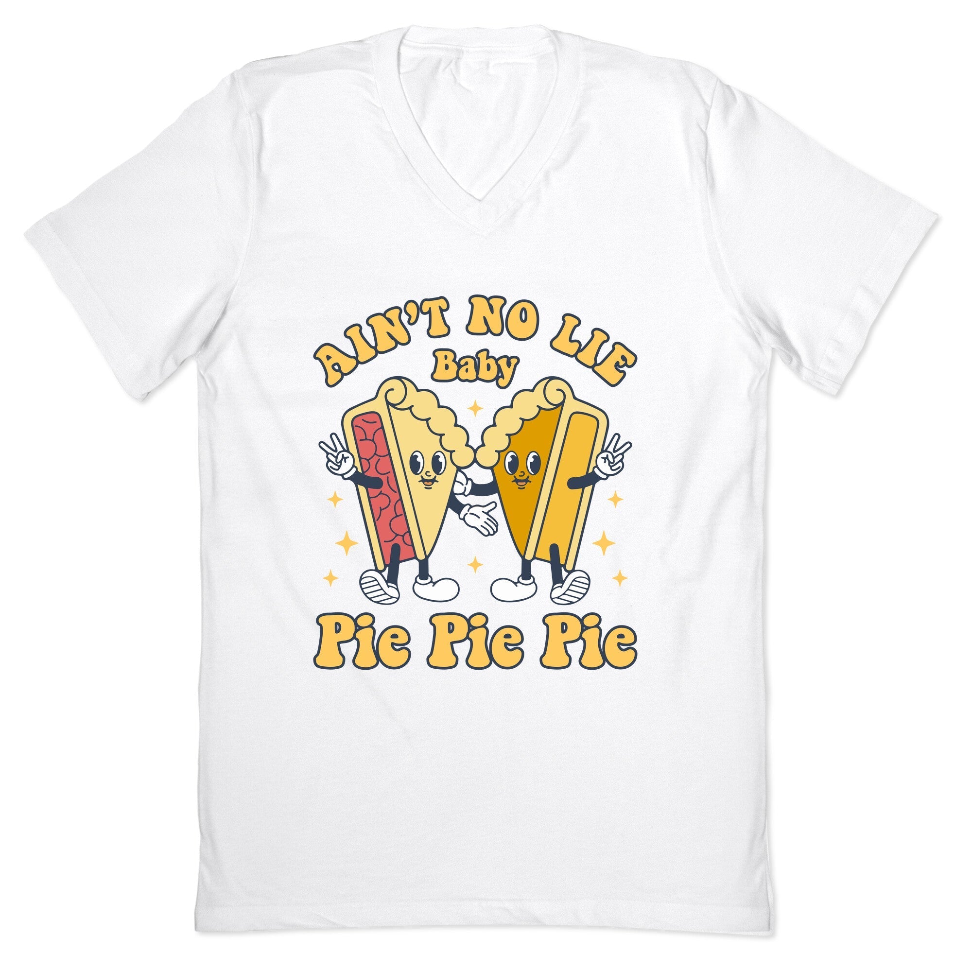 Pie V-Neck - Adult & Kids T-Shirts, Sweatshirts & Hoodies apparel design preview 1