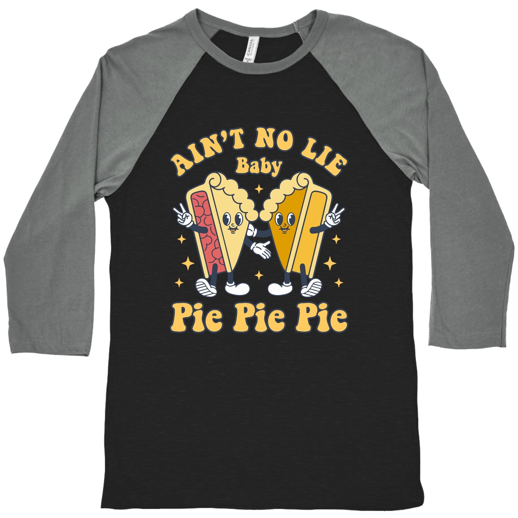 Pie Baseball - Adult & Kids T-Shirts, Sweatshirts & Hoodies apparel design preview 1