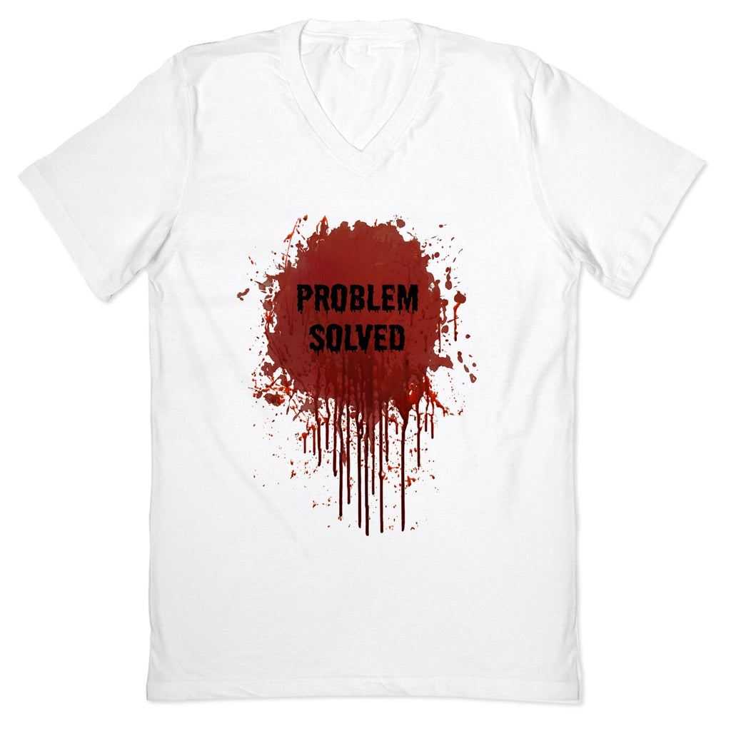 Problem Solved V-Neck - Adult & Kids T-Shirts, Sweatshirts & Hoodies apparel design preview 1