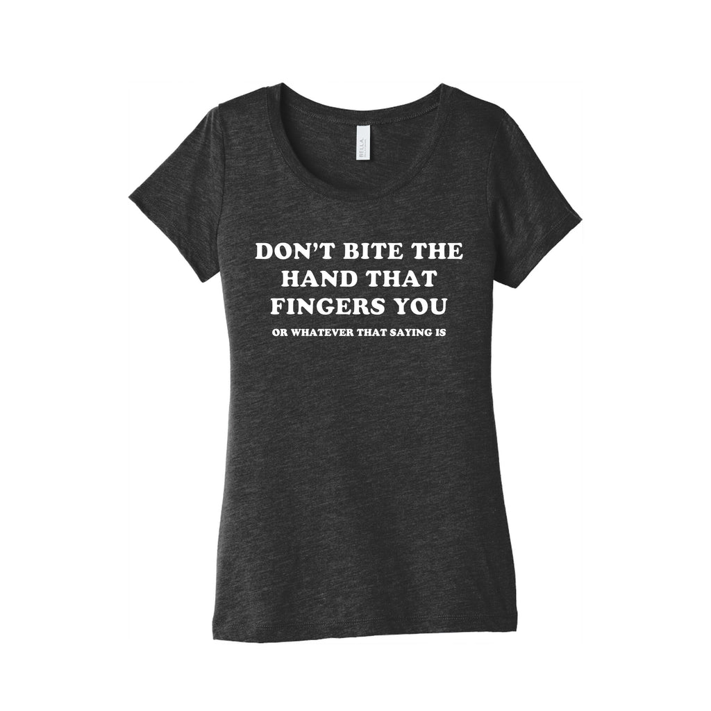 Dont Bite Womens Triblend - Adult & Kids T-Shirts, Sweatshirts & Hoodies apparel design preview 1